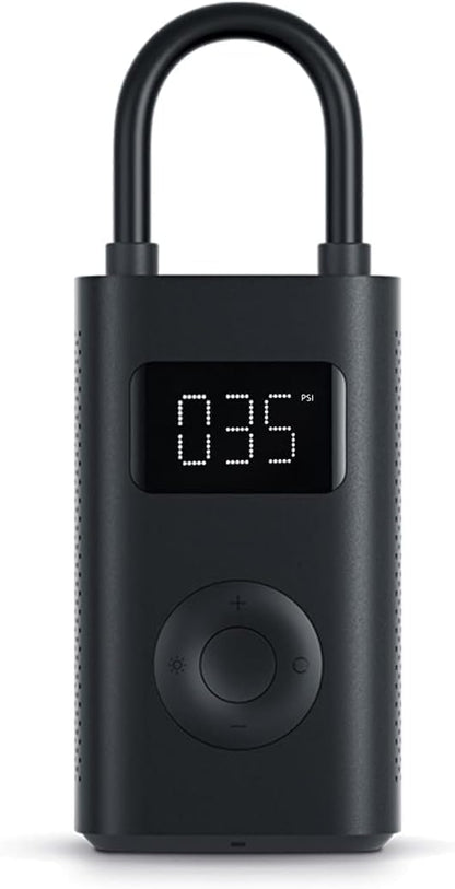 Mijia Compressore Aria Portatile 2 – Mini Compressore Elettrico 150 PSI, 6 Modalità, LED, Batteria 2000mAh per Auto, Moto, Bici e Palloni